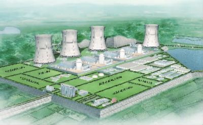 小墨山核電廠效果圖。（本版圖片由湖南核電有限公司提供）